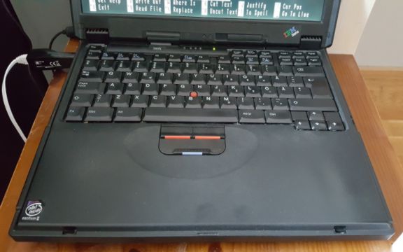 Keyboard and the Intel inside sticker